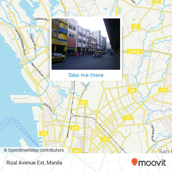 Rizal Avenue Ext map