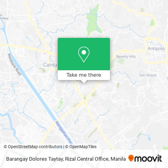 Barangay Dolores Taytay, Rizal Central Office map
