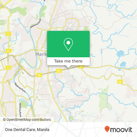 One Dental Care map