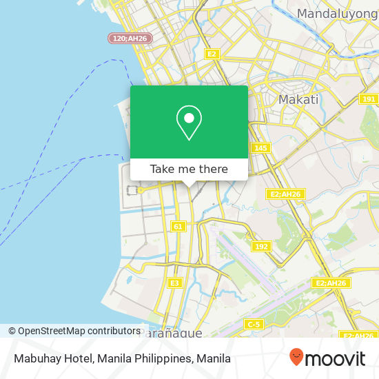 Mabuhay Hotel, Manila Philippines map