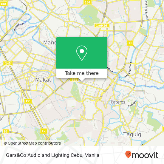 Gars&Co Audio and Lighting Cebu map