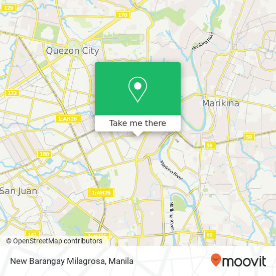 New Barangay Milagrosa map