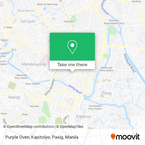 Purple Oven, Kapitolyo, Pasig map