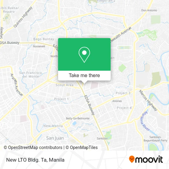 New LTO Bldg. Ta map