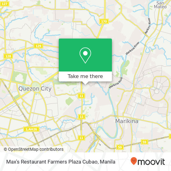 Max's Restaurant Farmers Plaza Cubao map