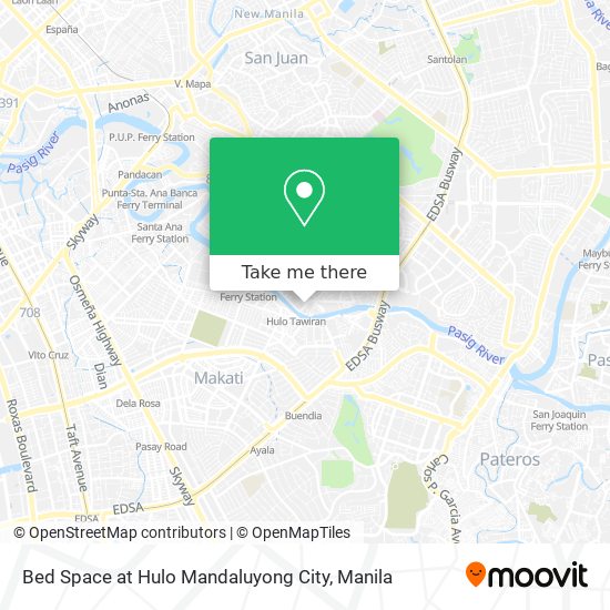 Bed Space at Hulo Mandaluyong City map