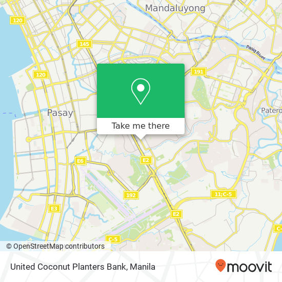 United Coconut Planters Bank map