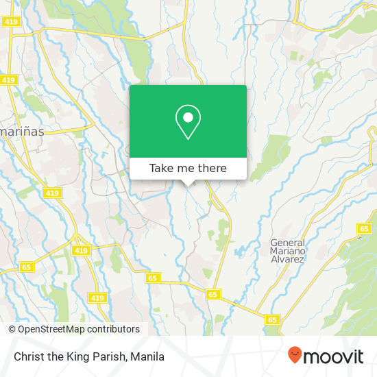 Christ the King Parish map