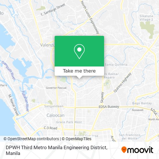 DPWH Third Metro Manila Engineering District map
