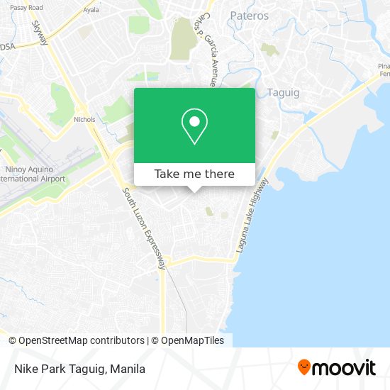 Nike Park Taguig map