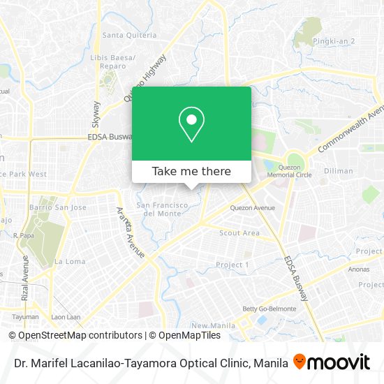 Dr. Marifel Lacanilao-Tayamora Optical Clinic map
