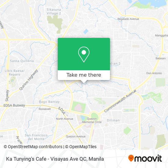 Ka Tunying's Cafe - Visayas Ave QC map