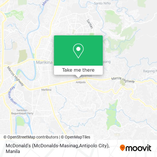 McDonald's (McDonalds-Masinag,Antipolo City) map