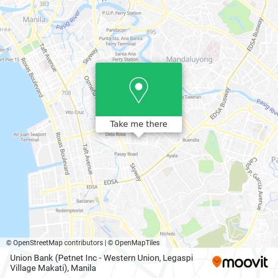 Union Bank (Petnet Inc - Western Union, Legaspi Village Makati) map