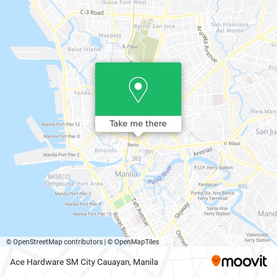 Ace Hardware SM City Cauayan map