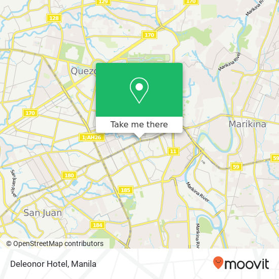 Deleonor Hotel map