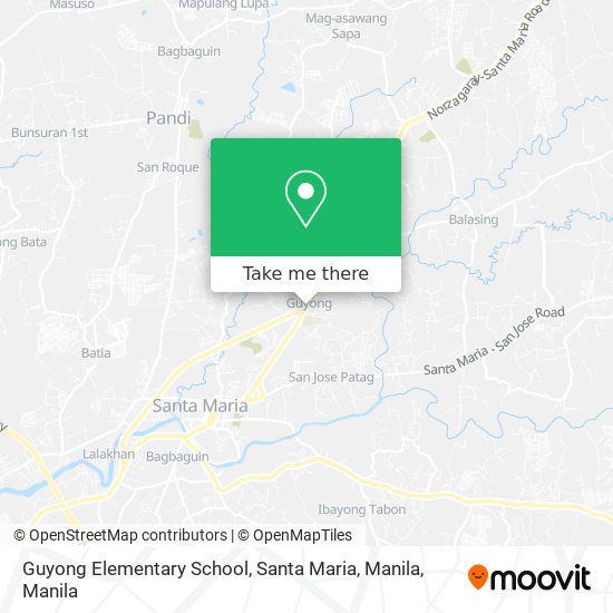 Guyong Elementary School, Santa Maria, Manila map