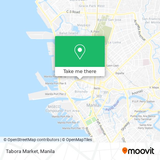 Tabora Market map