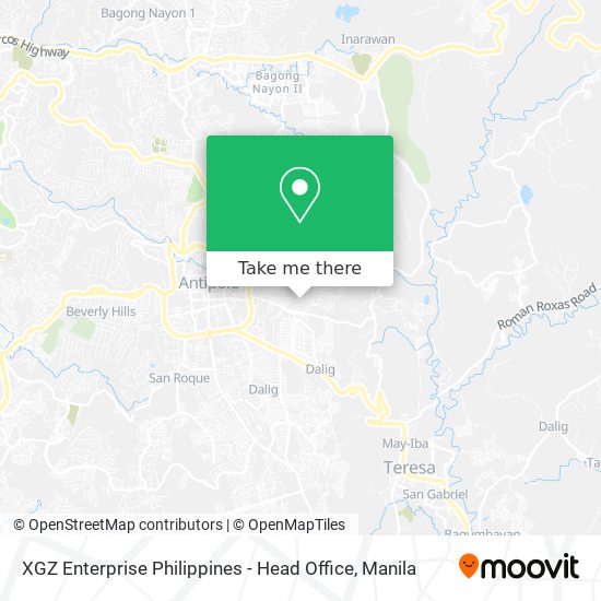 XGZ Enterprise Philippines - Head Office map