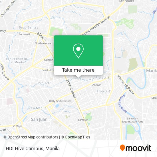 HDI Hive Campus map
