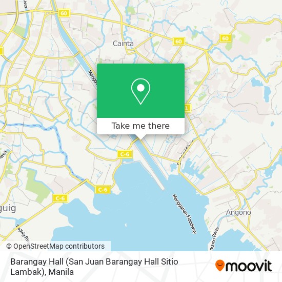Barangay Hall (San Juan Barangay Hall Sitio Lambak) map