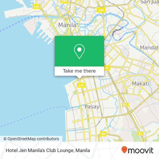 Hotel Jen Manila's Club Lounge map