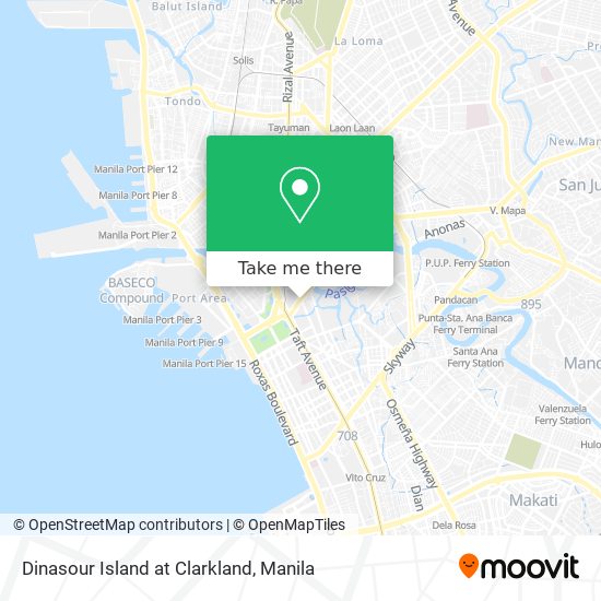 Dinasour Island at Clarkland map
