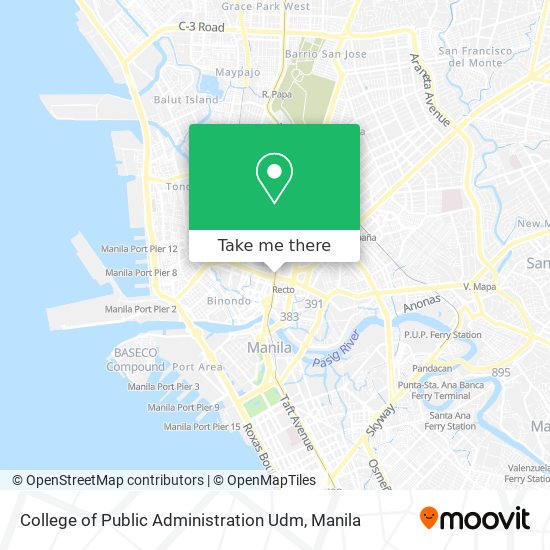 College of Public Administration Udm map