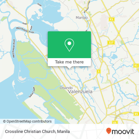 Crossline Christian Church map