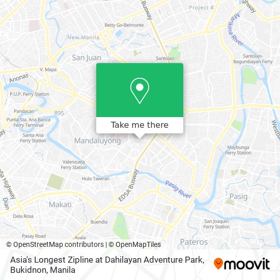 Asia's Longest Zipline at Dahilayan Adventure Park, Bukidnon map