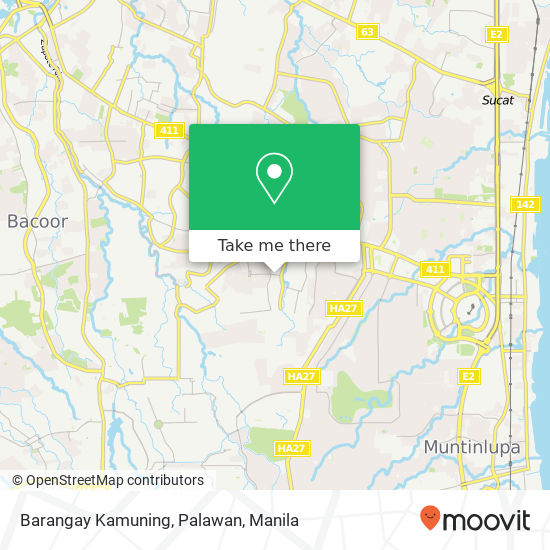 Barangay Kamuning, Palawan map