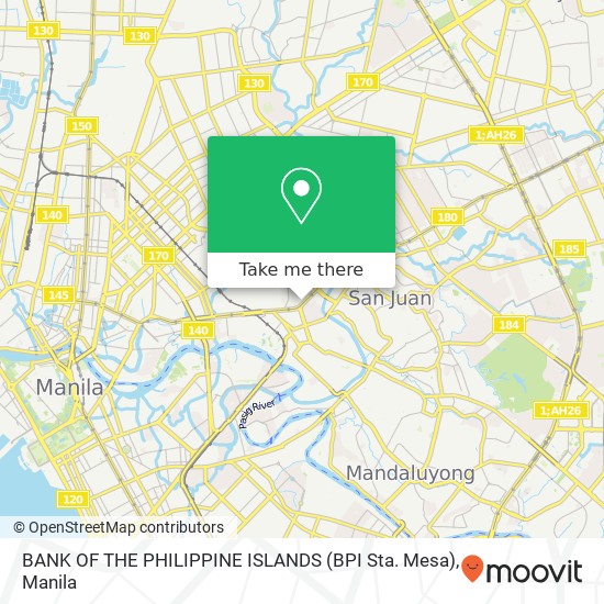 BANK OF THE PHILIPPINE ISLANDS (BPI Sta. Mesa) map