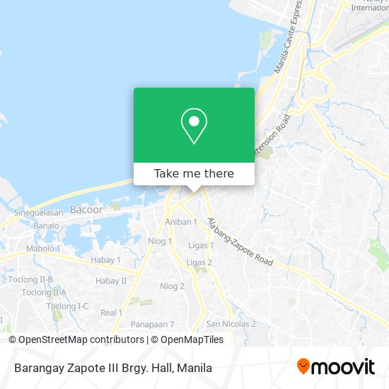 Barangay Zapote III Brgy. Hall map