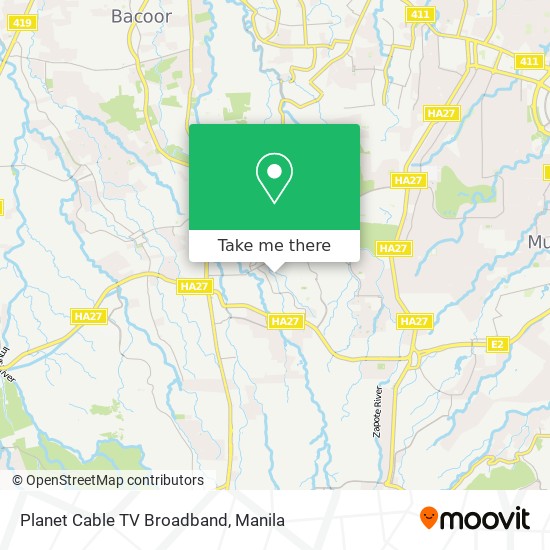 Planet Cable TV Broadband map