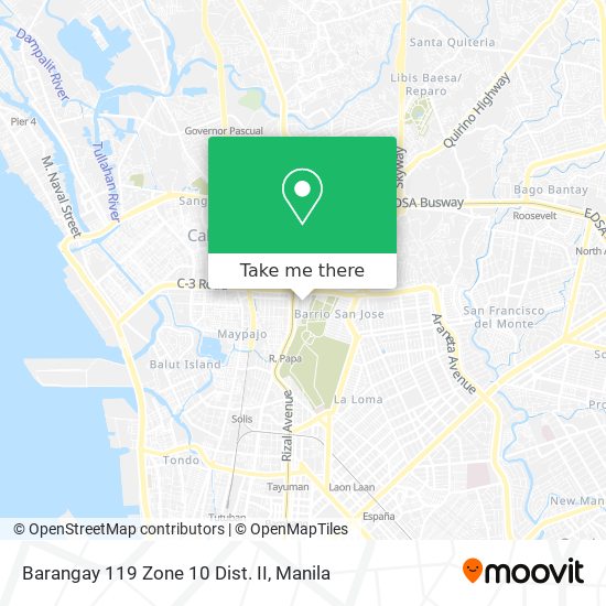 Barangay 119 Zone 10 Dist. II map