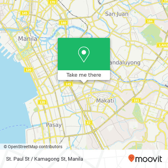 St. Paul St / Kamagong St map