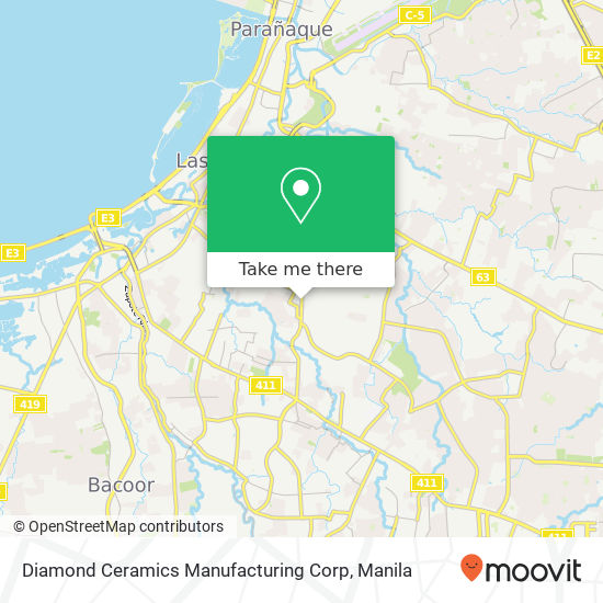 Diamond Ceramics Manufacturing Corp map