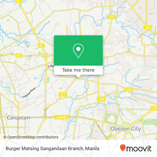Burger Matsing Sangandaan Branch map