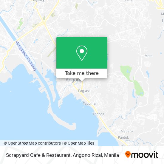 Scrapyard Cafe & Restaurant, Angono Rizal map