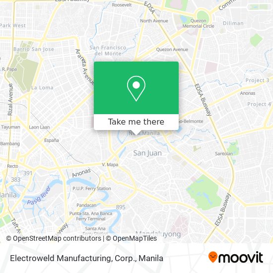 Electroweld Manufacturing, Corp. map