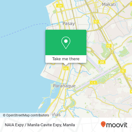 NAIA Expy / Manila-Cavite Expy map