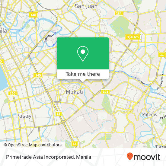 Primetrade Asia Incorporated map