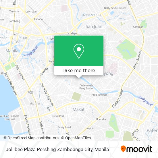 Jollibee Plaza Pershing Zamboanga City map