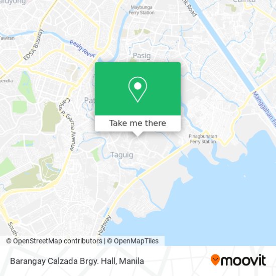 Barangay Calzada Brgy. Hall map