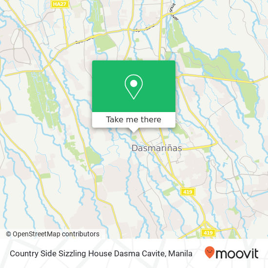 Country Side Sizzling House Dasma Cavite map