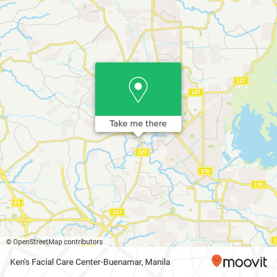 Ken's Facial Care Center-Buenamar map