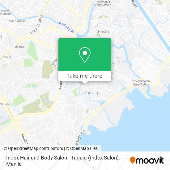 Index Hair and Body Salon - Taguig (Index Salon) map