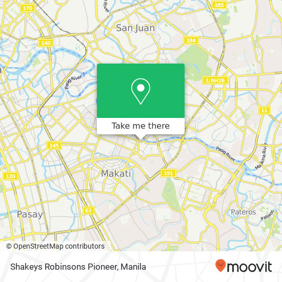 Shakeys Robinsons Pioneer map