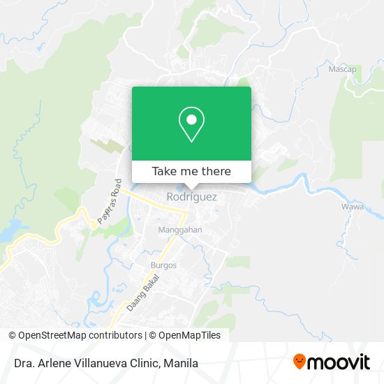 Dra. Arlene Villanueva Clinic map