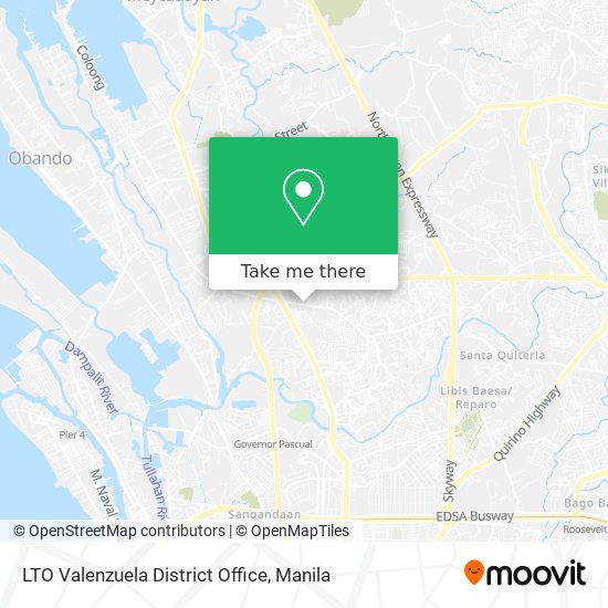 LTO Valenzuela District Office map